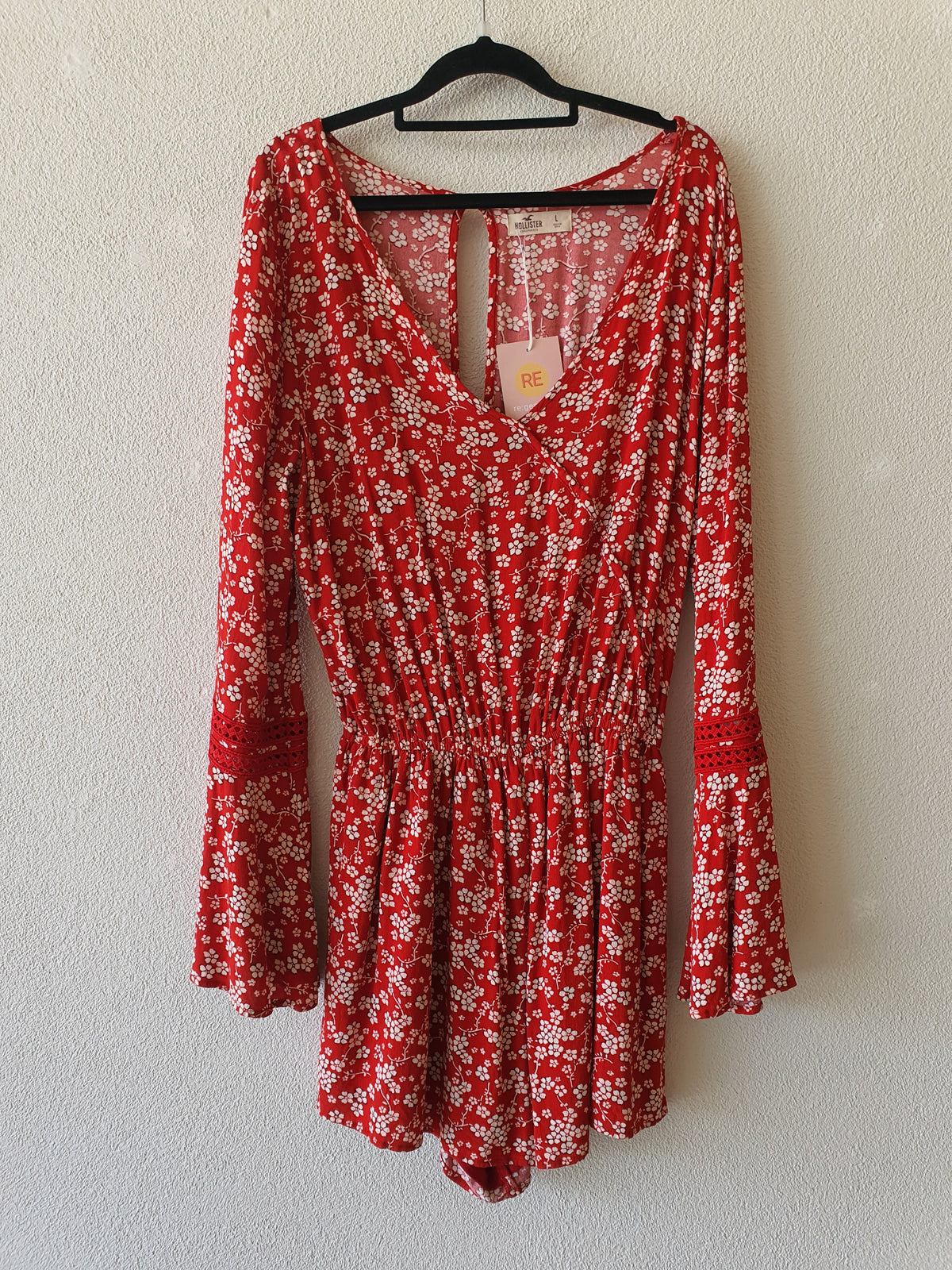Hollister Playsuit, Red L