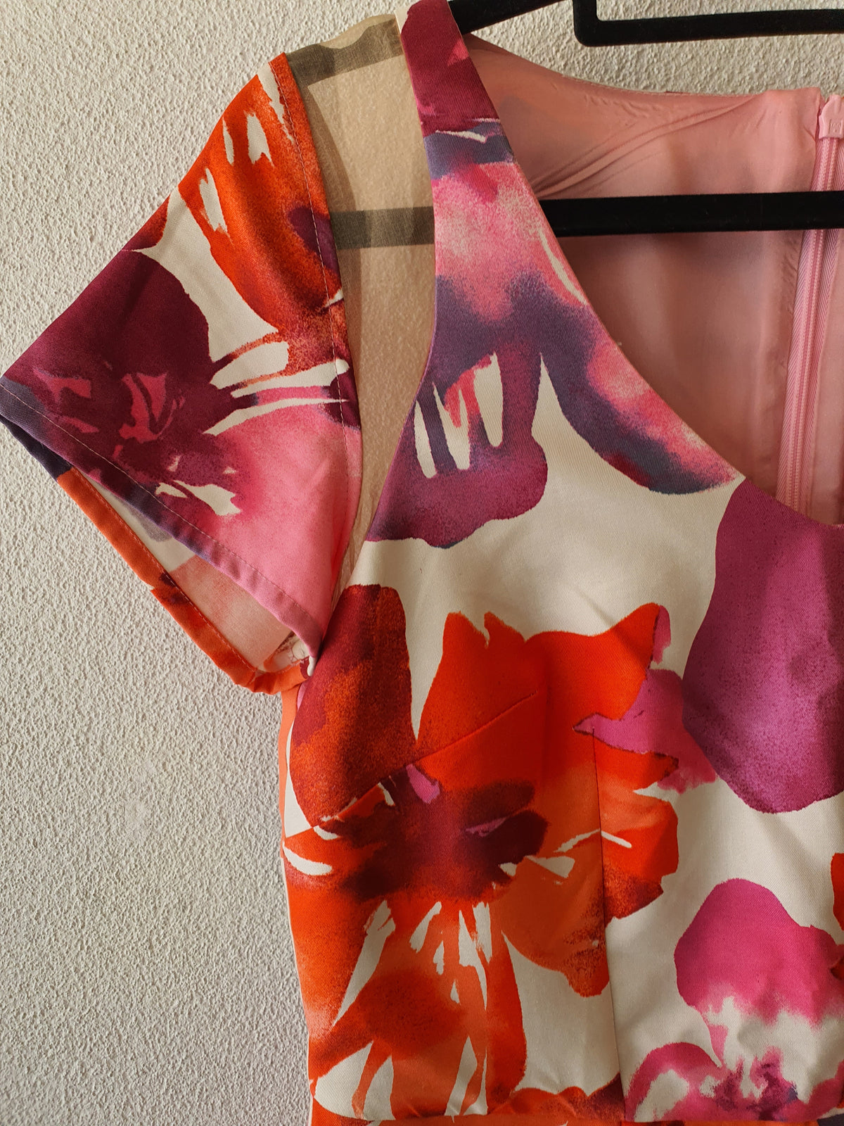 Natalie Chan Cotton silk summer floral printed dress 10