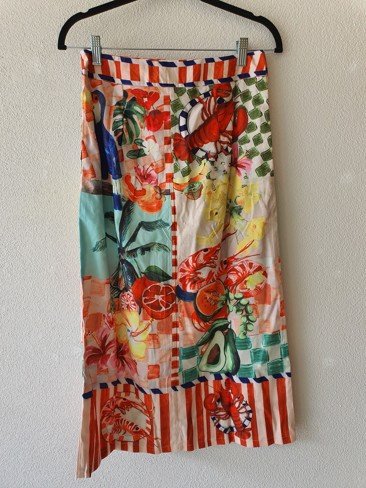 BRAND NEW:La Dolce Vita printed shirt + skirt set/ 2 piece dress 8