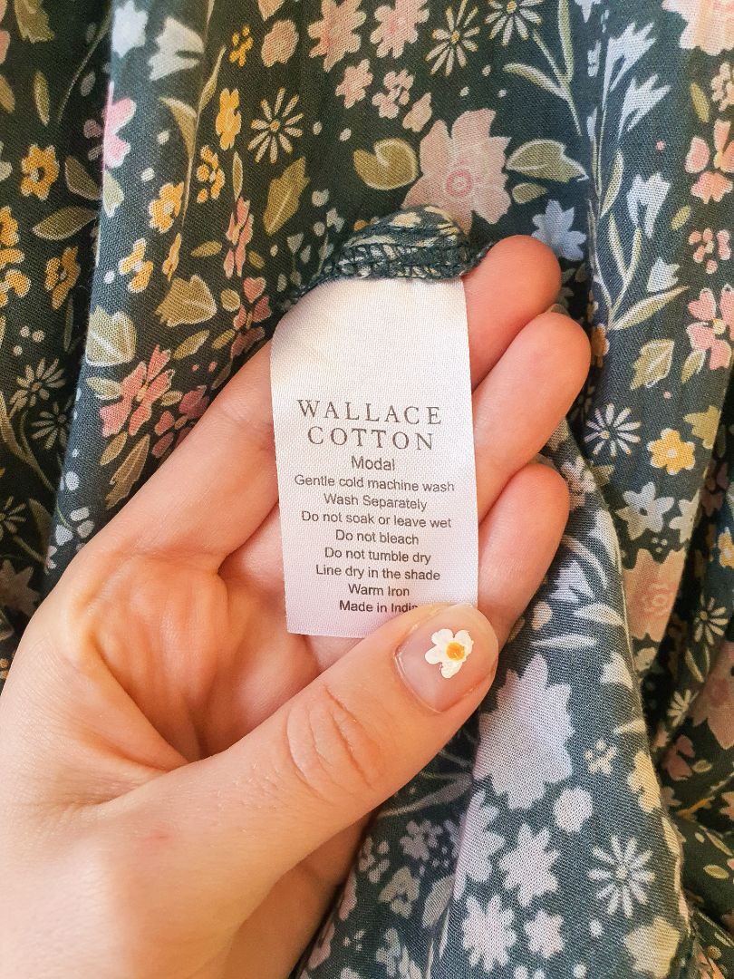 Wallace Cotton Dress S