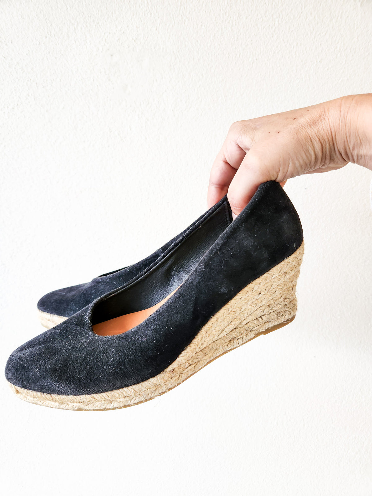 Toni Pons Suede Leather Wedge, Black EUR38