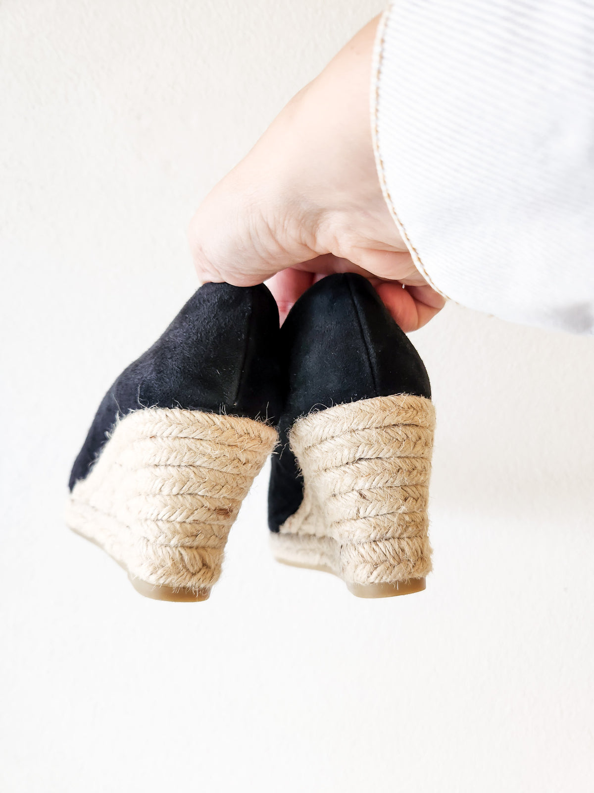 Toni Pons Suede Leather Wedge, Black EUR38