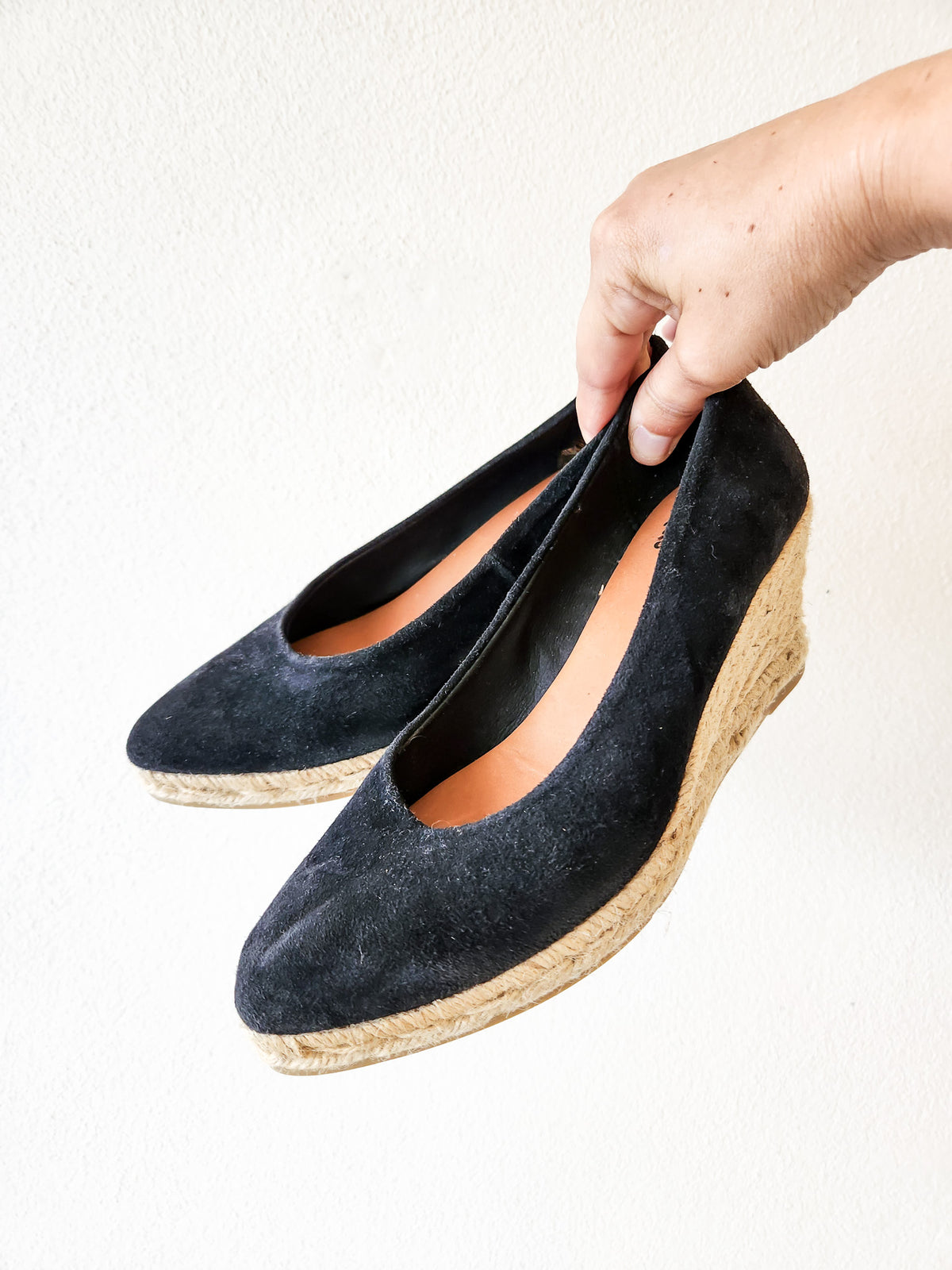 Toni Pons Suede Leather Wedge, Black EUR38