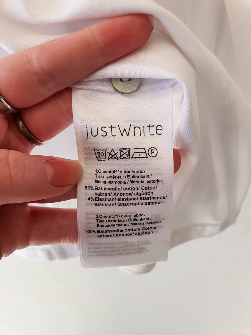 Just white top XL
