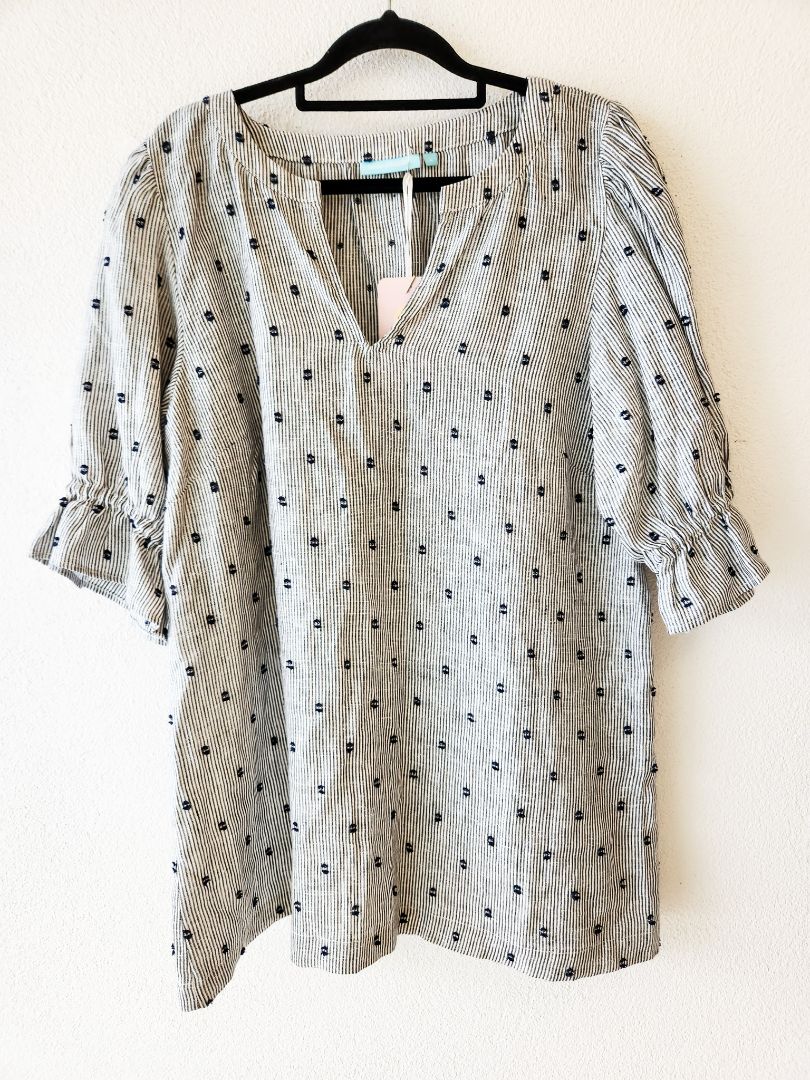 Blue Illusion top L