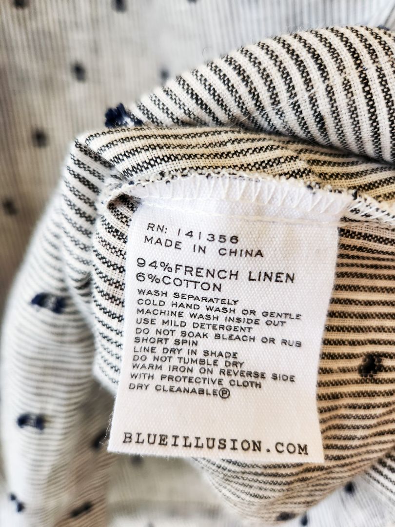 Blue Illusion top L
