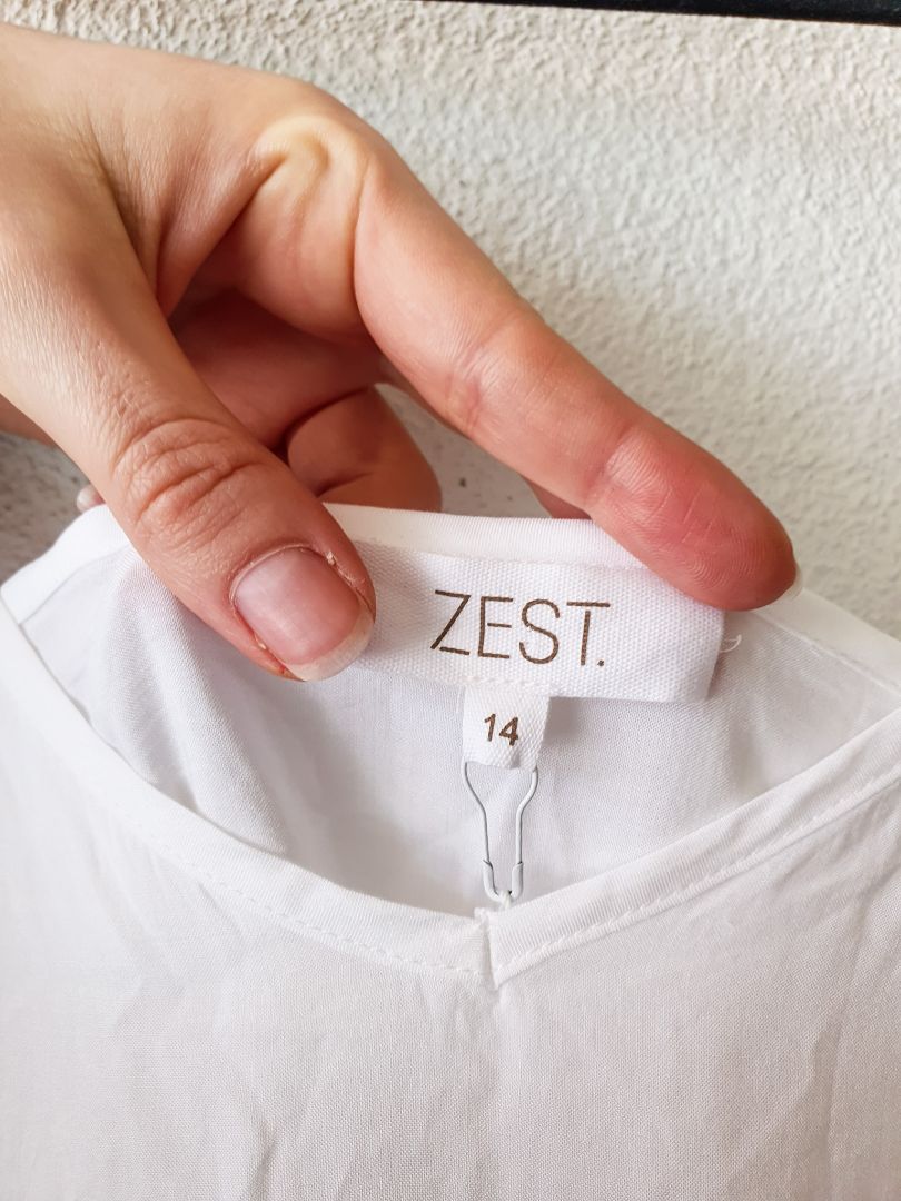 Zest White slip under dress 14