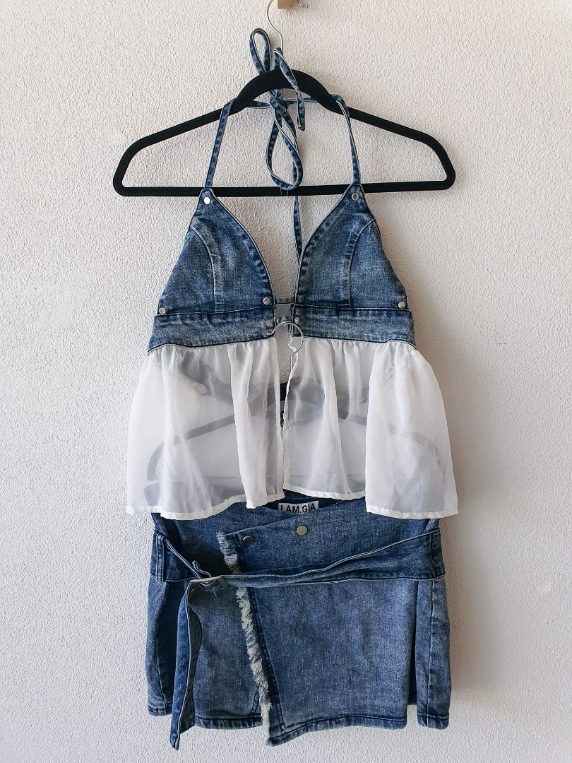 I AM GIA SET Skirt L/XL