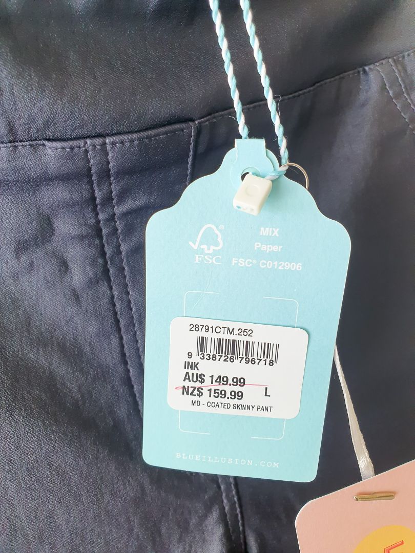 Blue Illusion Pants L