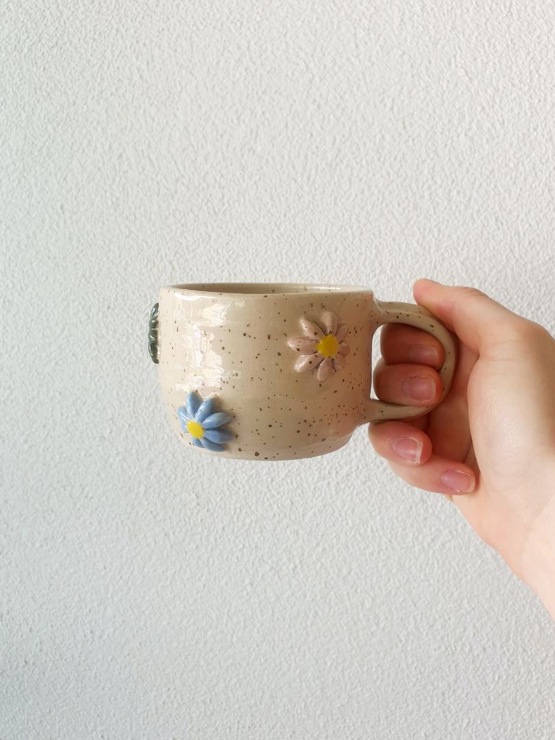 KR Ceramics Rainbow Flwr Mug
