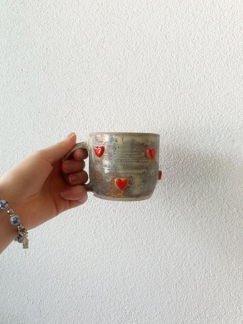 KR Ceramics Heart Mug Dark Wash