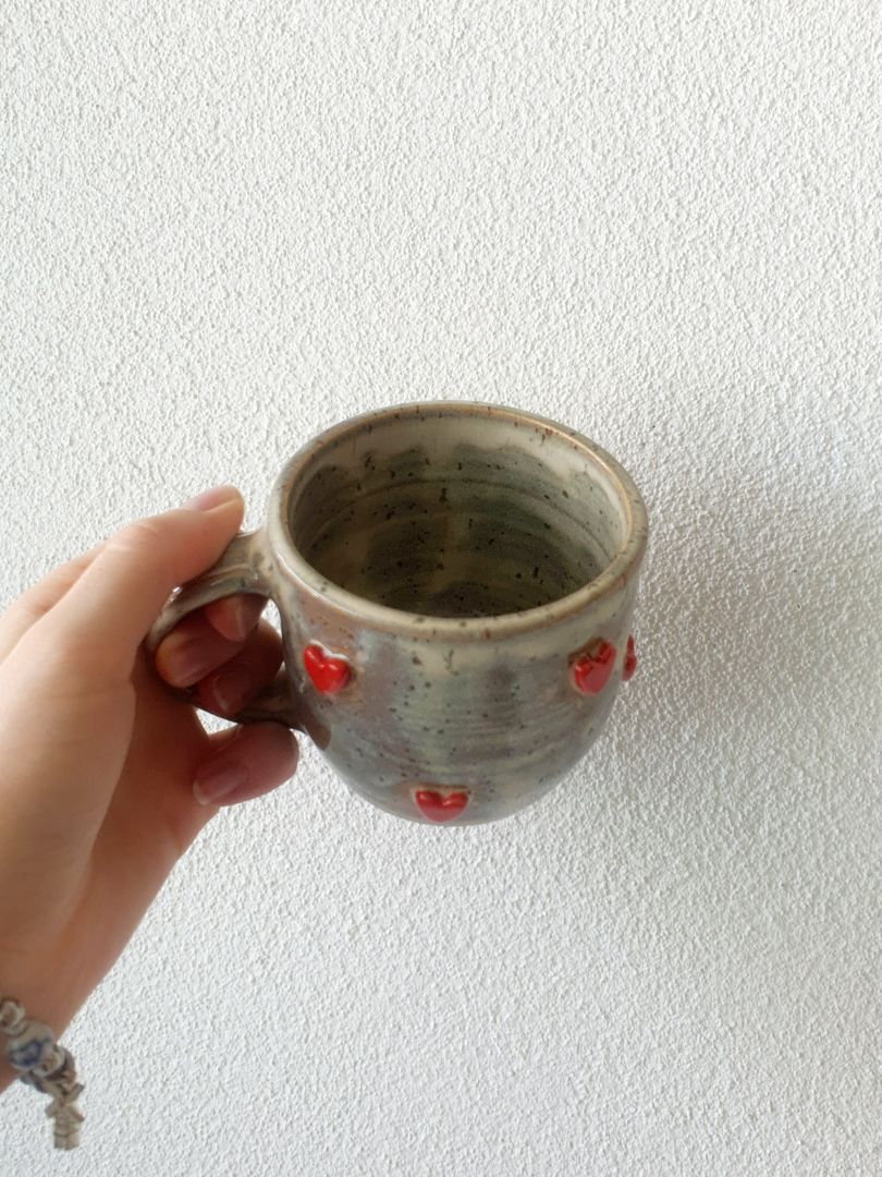 KR Ceramics Heart Mug Dark Wash