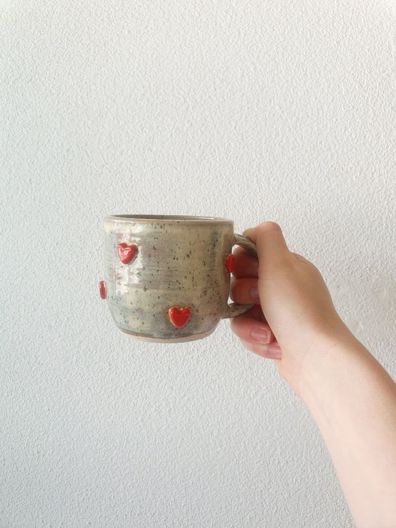 KR Ceramics Heart Mug Dark Wash