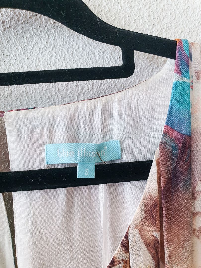 Blue Illusion Dress S