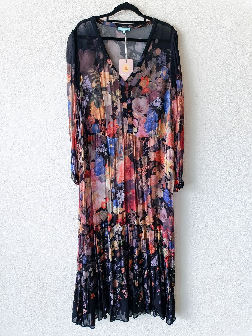 Blue Illusion Dress L