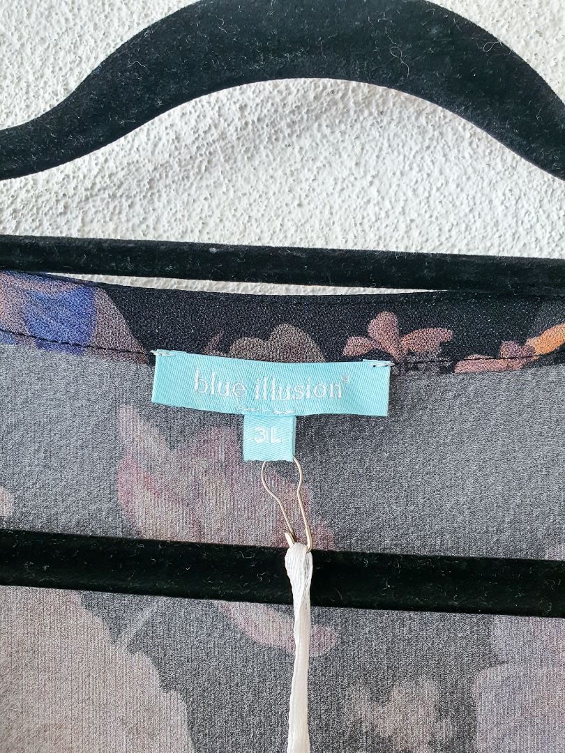 Blue Illusion Dress L