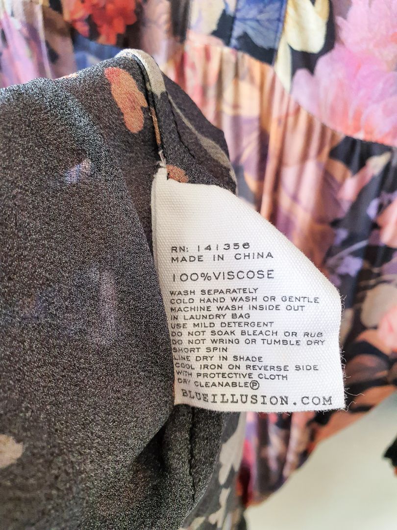 Blue Illusion Dress L