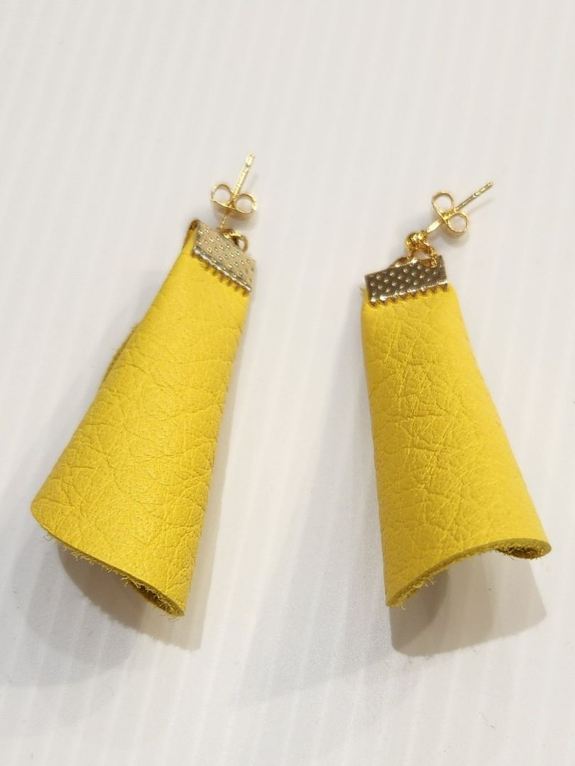 Yama Leather | Kowhai Earrings