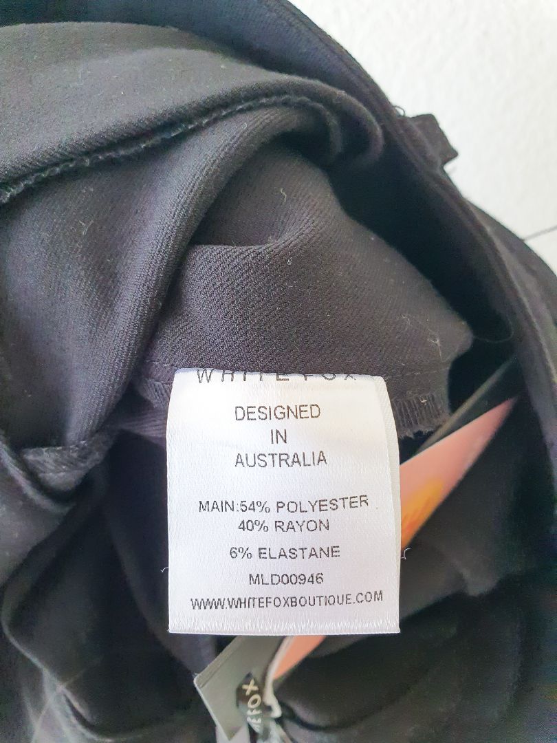 White fox pants S