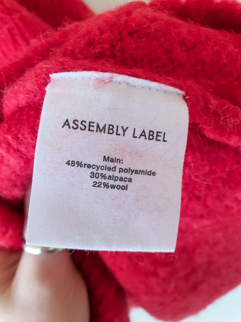Assembly Label Top XS/S
