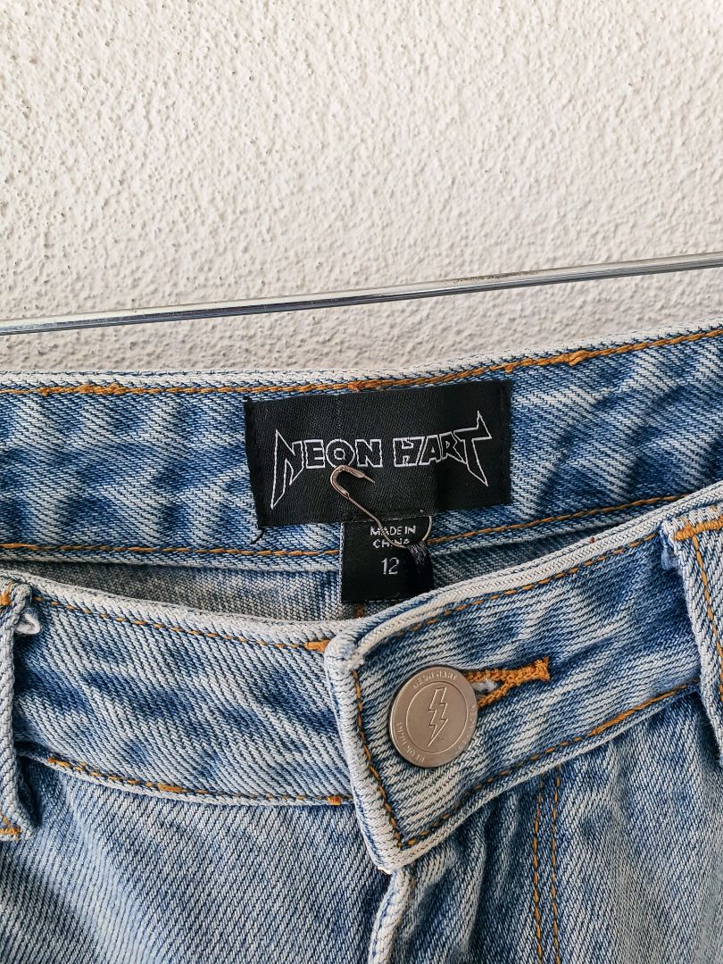 Neon Heart Jeans M