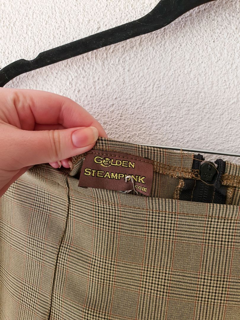 Golden Steampunk Skirt 2XL