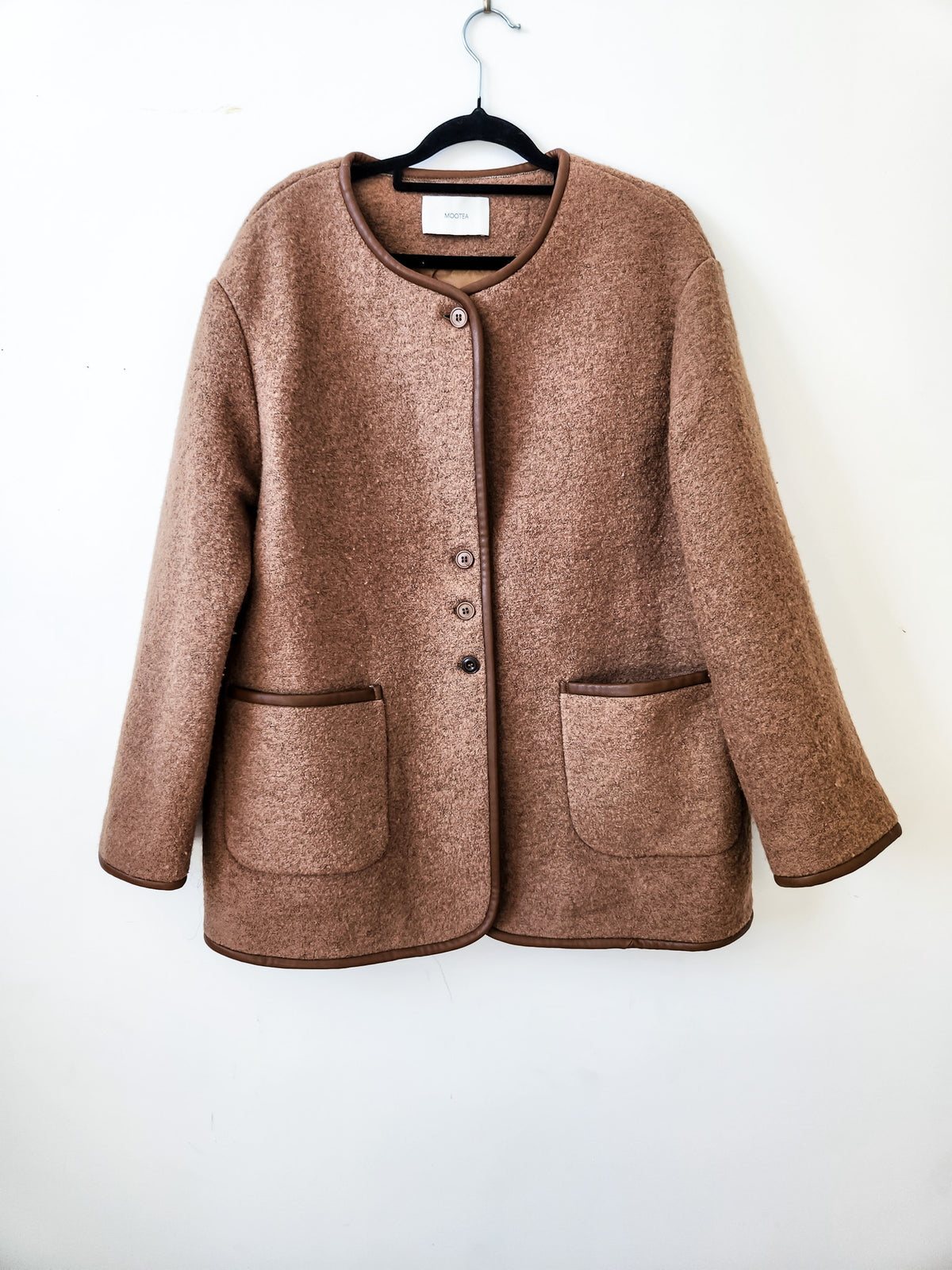 Mootea Brown Wool Blend Jacket