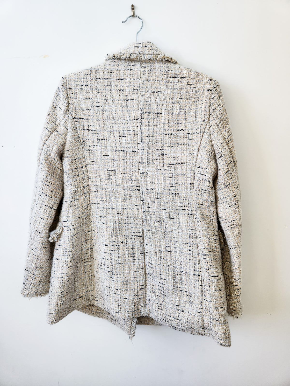The Page Fringe Tweed Blazer