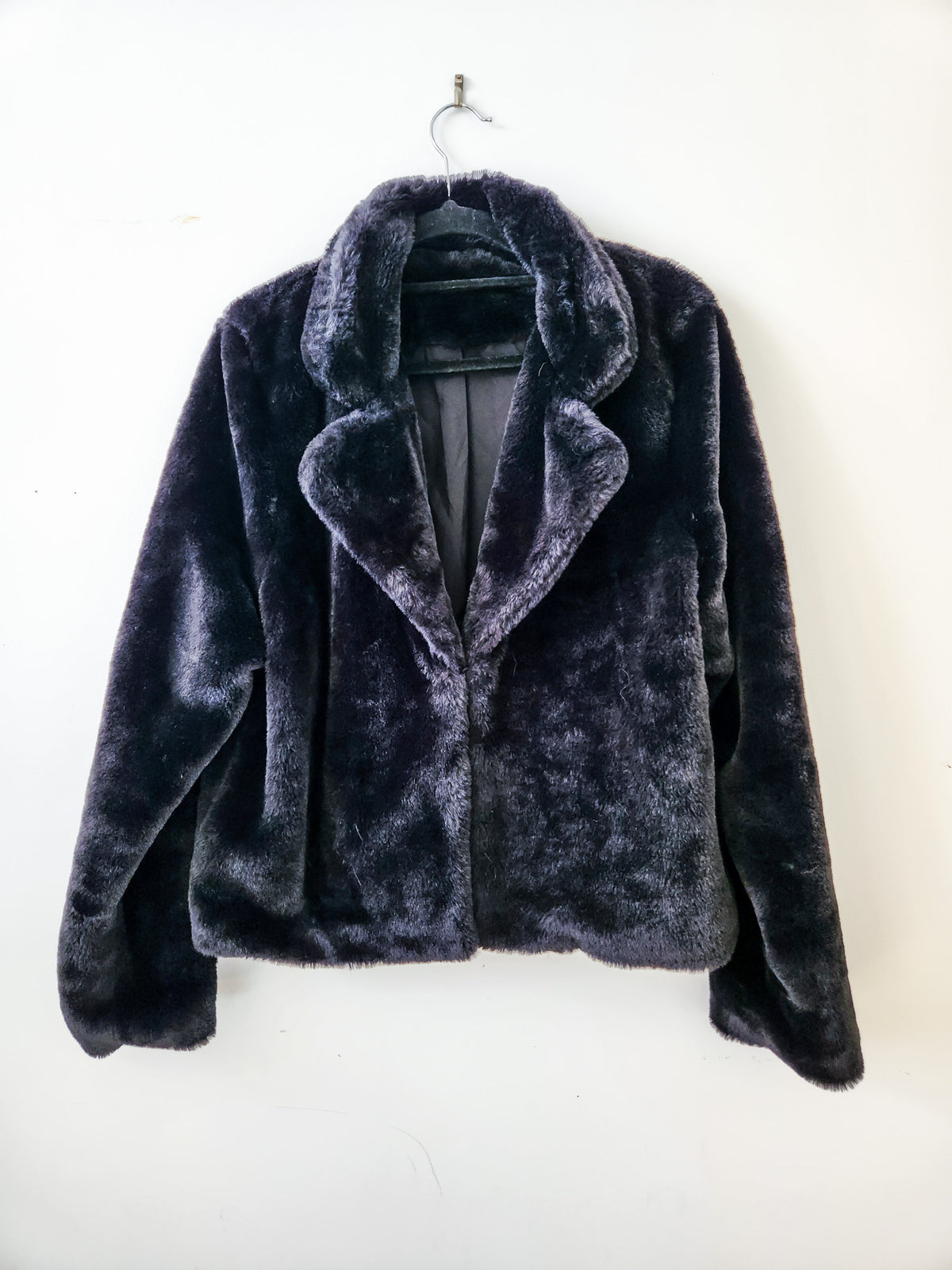 Black Faux Fur Jacket