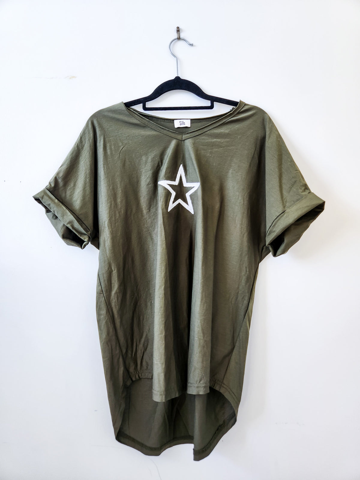 Sills Olive Star Tee