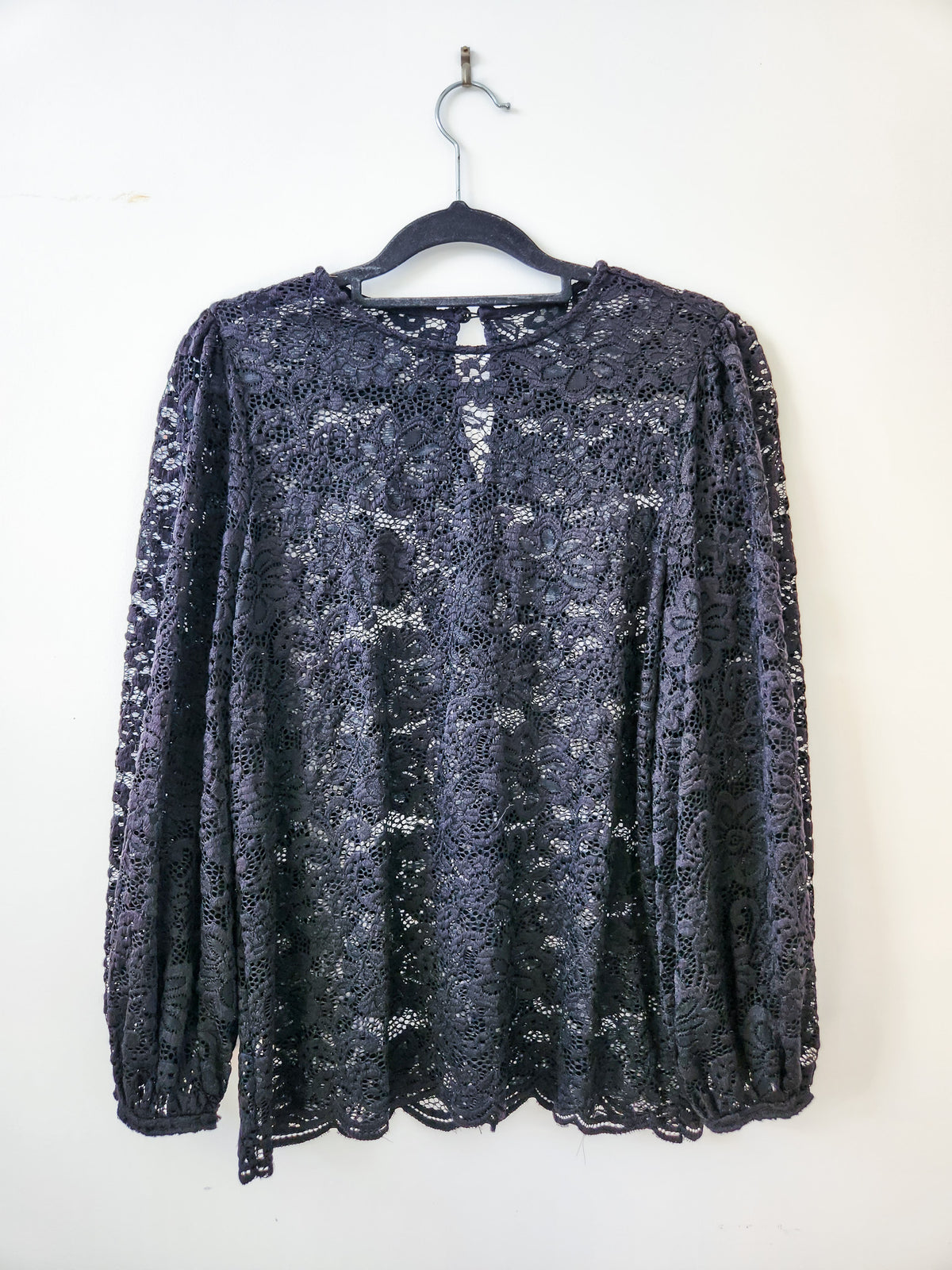 Decjuba Black Lace Blouse