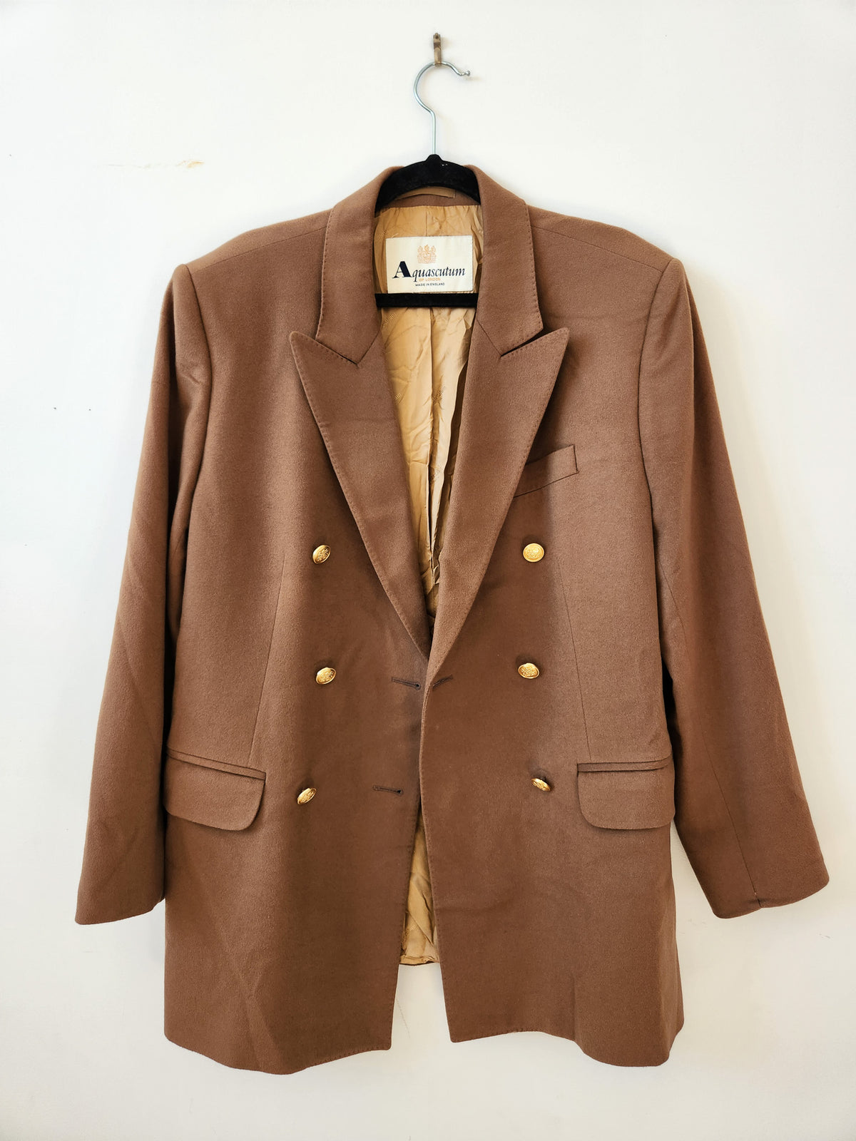 Aquascutum Vintage Double-Breasted Wool Blazer