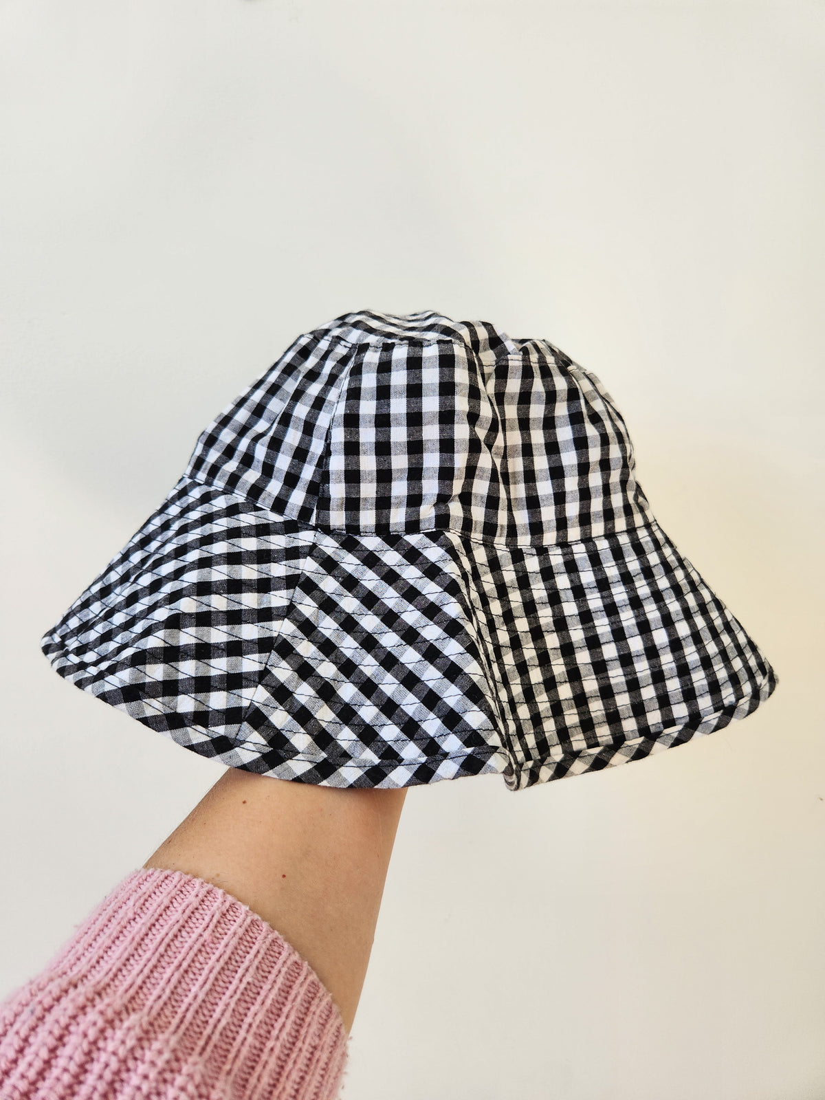 Gingham Reversible Bucket Hat