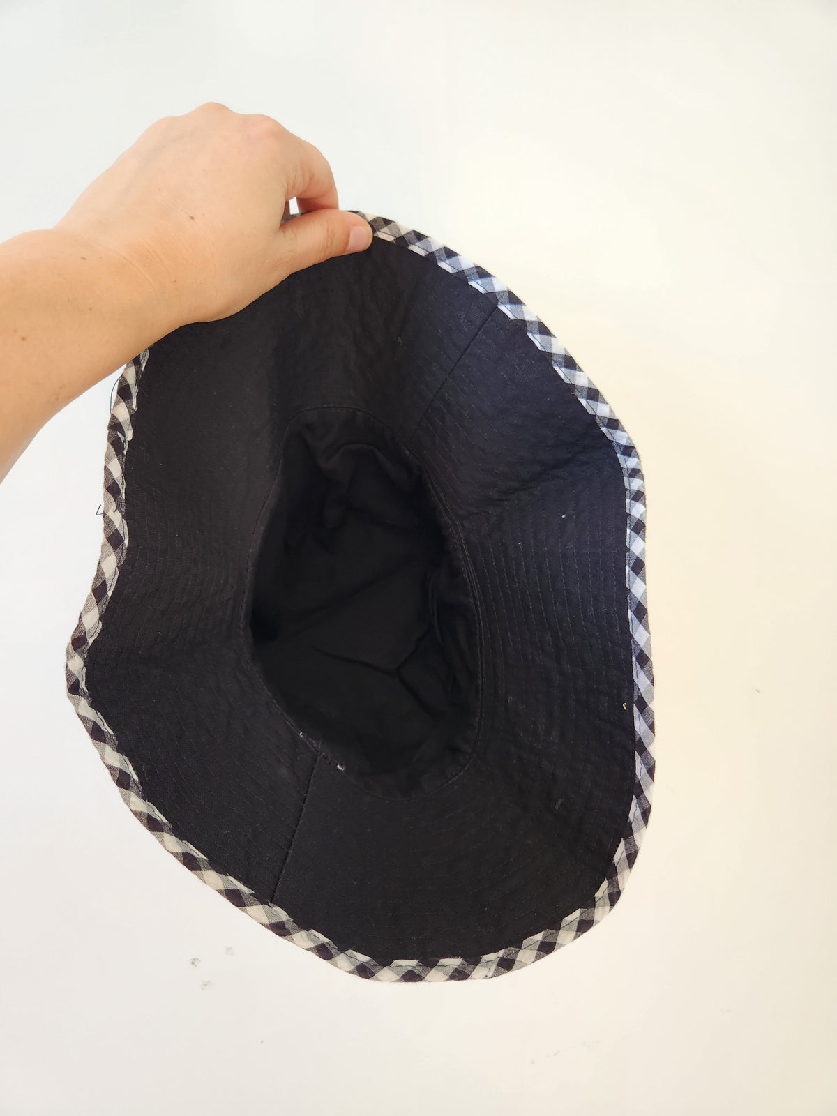 Gingham Reversible Bucket Hat