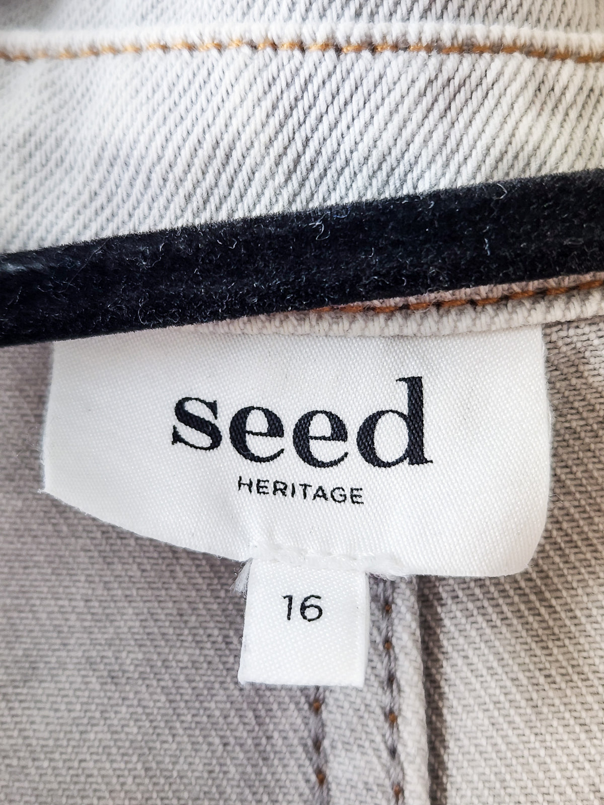 Seed Grey Denim Shacket XL