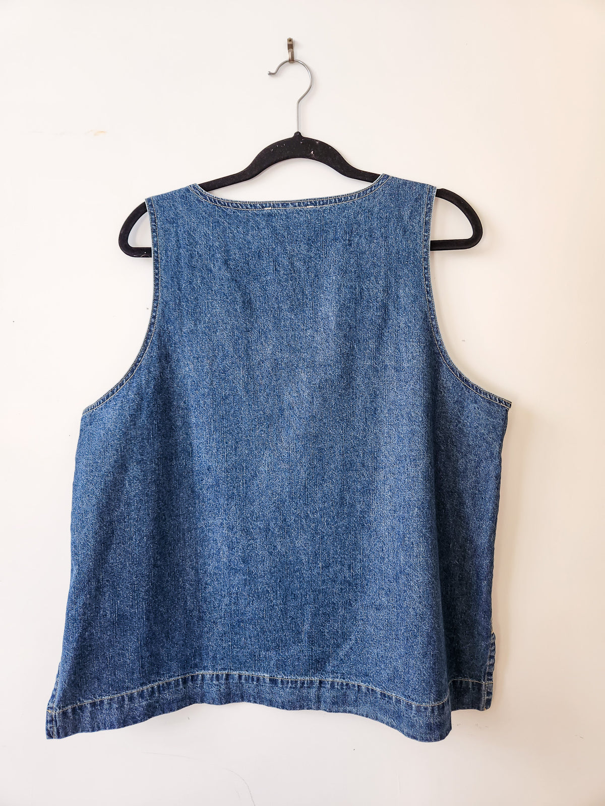Vintage Blue Denim Vest XL