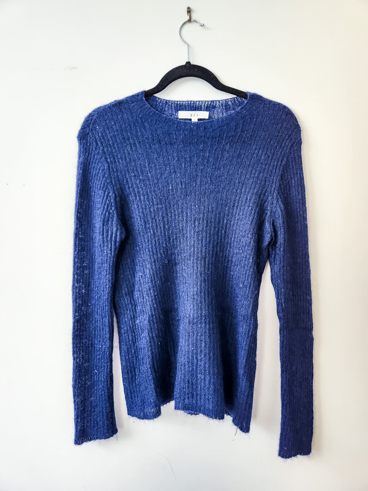 Max Cobalt Blue Mohair Knit L