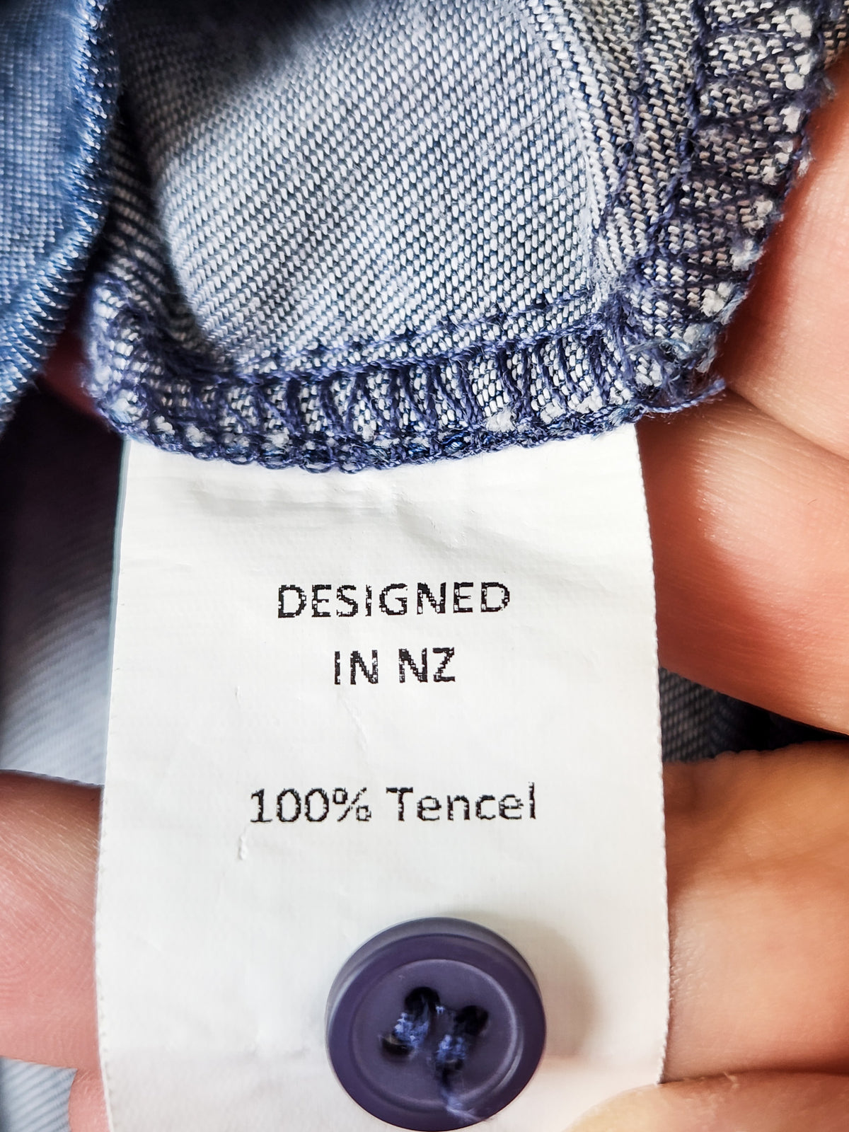 C.Reed Blue Tiered Shirt Dress M