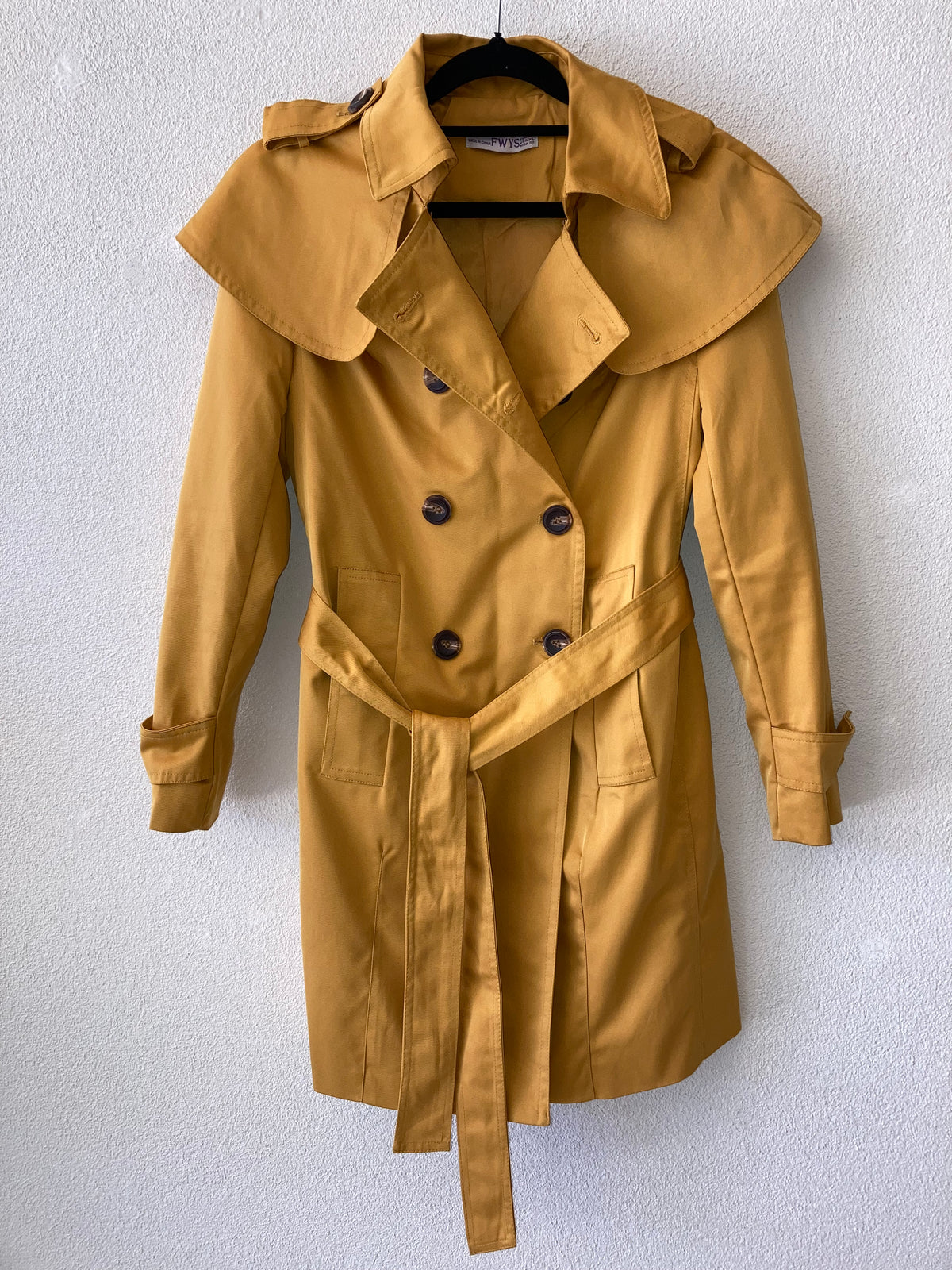 FWYS Mustard Trench Coat 6-8 6