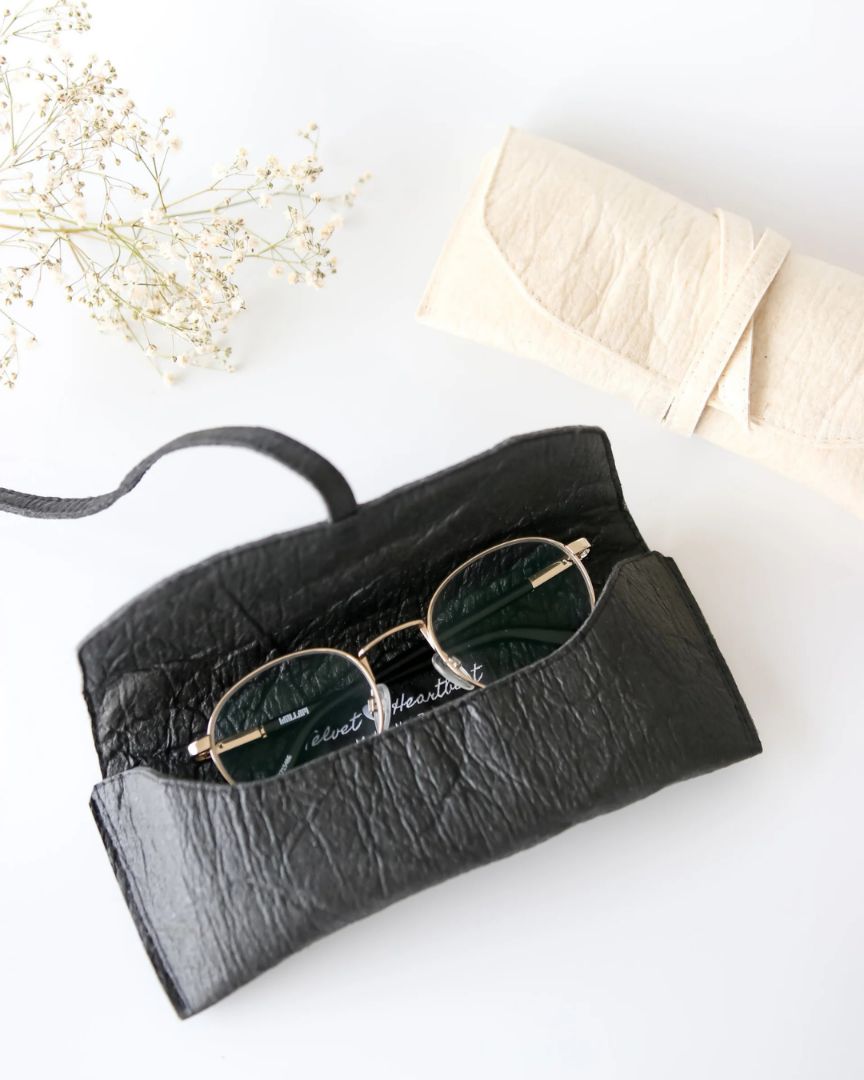 Piñatex Sunglasses Case | Black