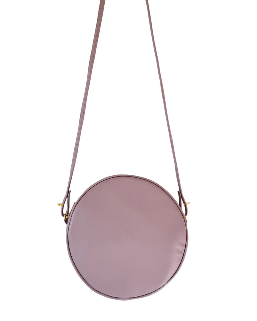 Sevigny - Apple Leather Crossbody Bag | Black | Lilac