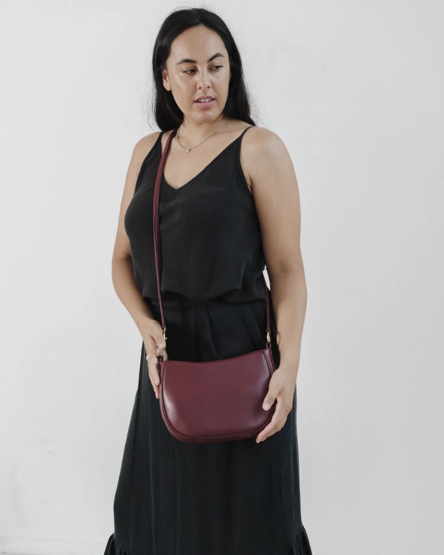 Mina - Cactus Leather Bag | Brick Red