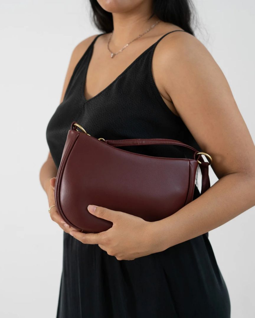 Mina - Cactus Leather Bag | Brick Red