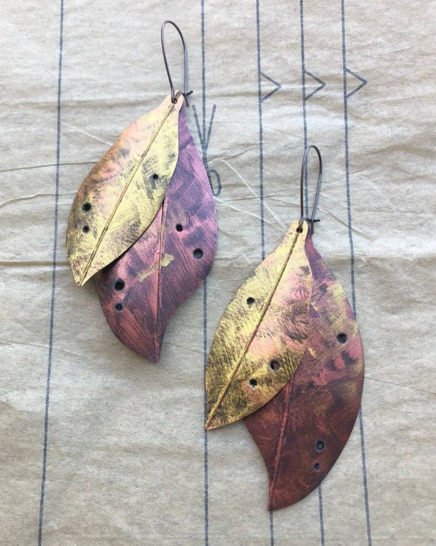 re:purpose Double Pōhutukawa Earrings